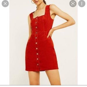 NWT Gianni bini Read corduroy dress in spice